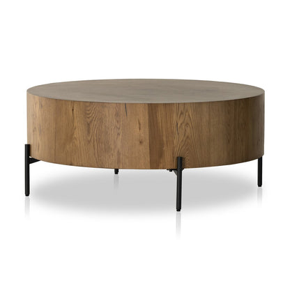 Easton 38" Coffee Table - Amber Oak Resin