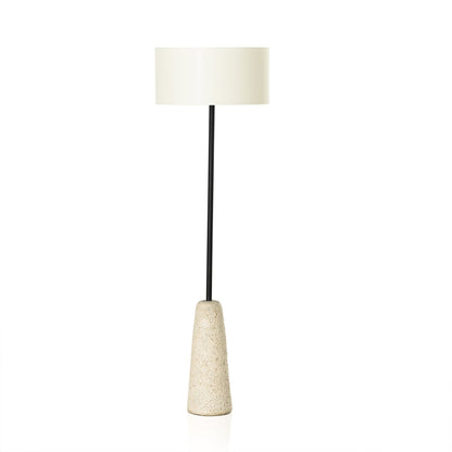 Zephyr 20" Floor Lamp - Reactive White Glaze