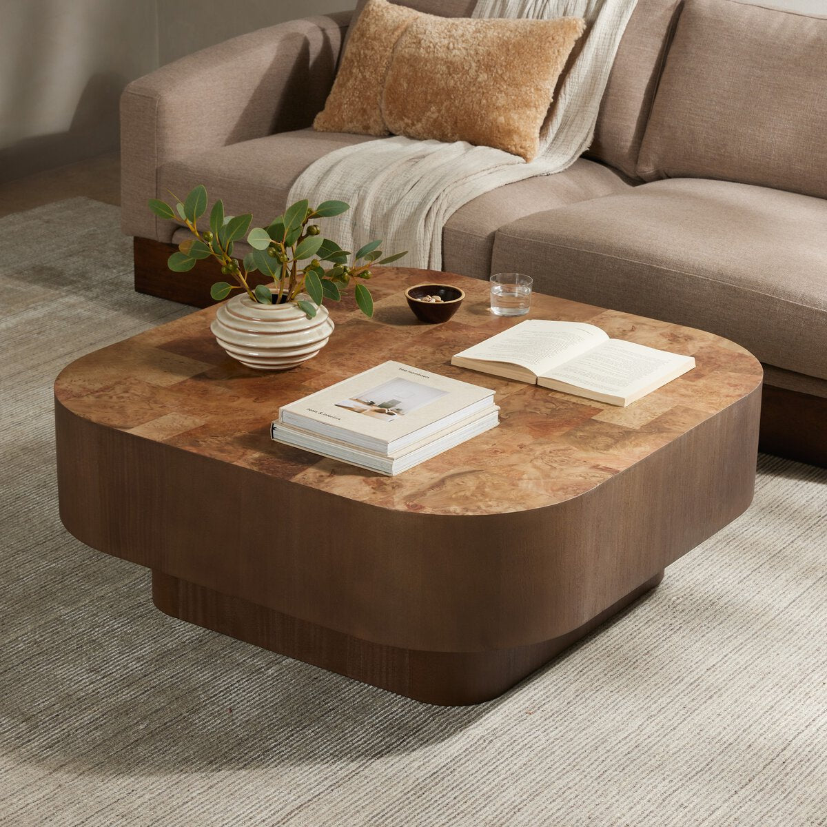 Bianca 40" Coffee Table - Umber Burl