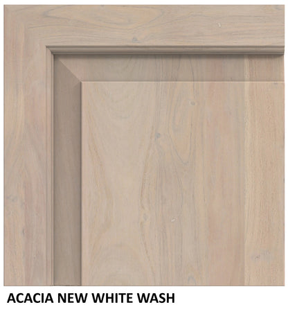 Malcolm Acacia 72' Live Edge Dining Table - New White Wash