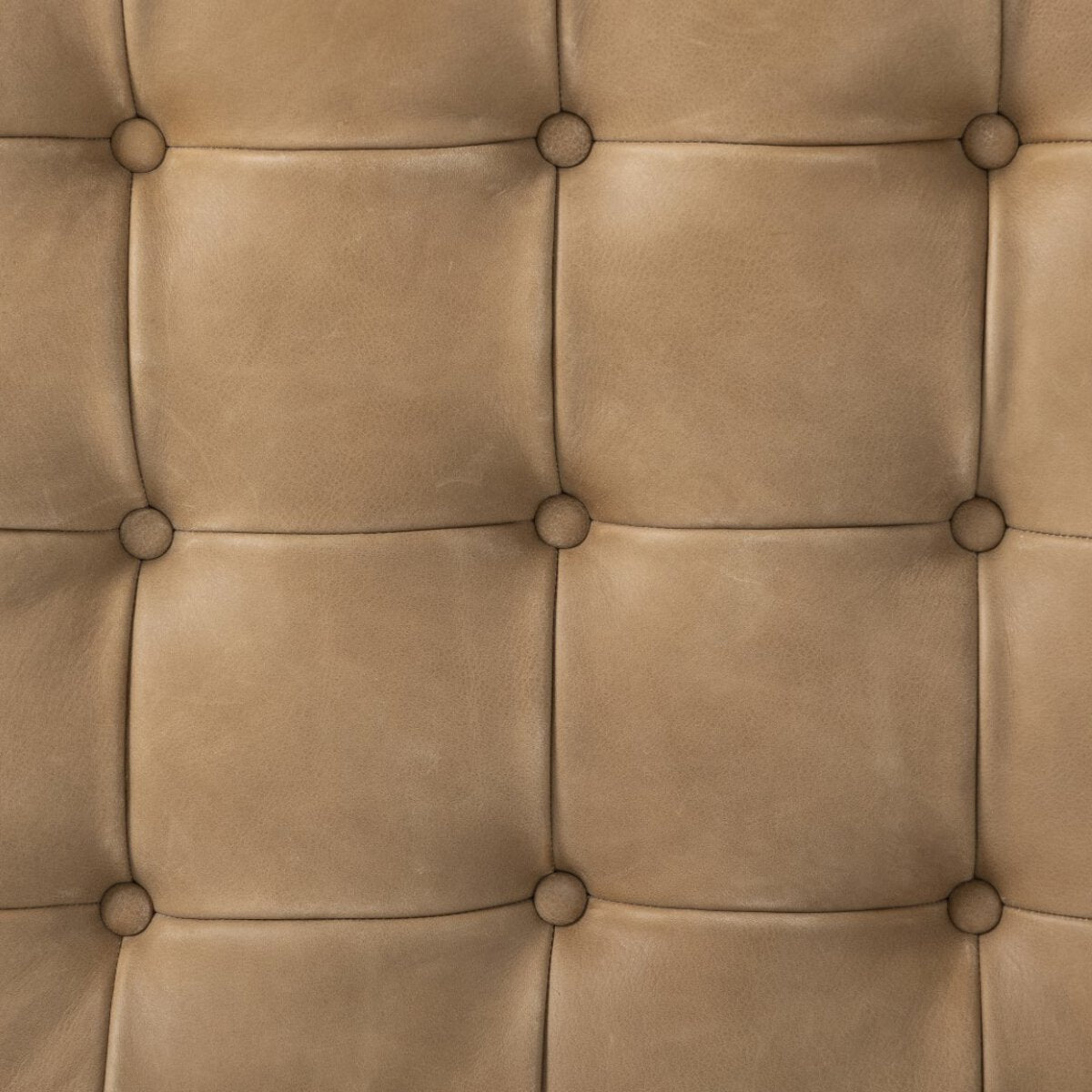 Halton 27" Top Grain Leather Square Ottoman - Palermo Drift