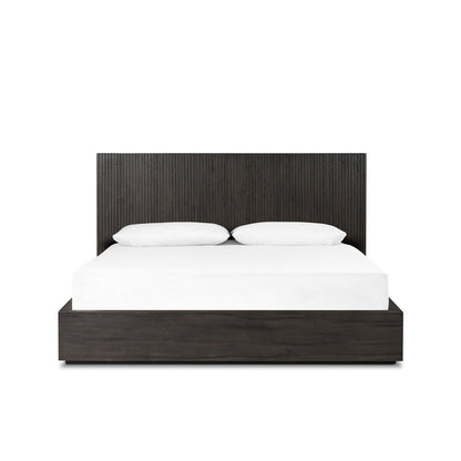 Kienna 67" Queen Bed - Smoked Black