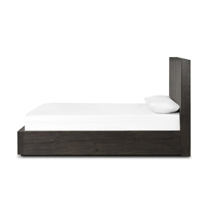 Kienna 67" Queen Bed - Smoked Black