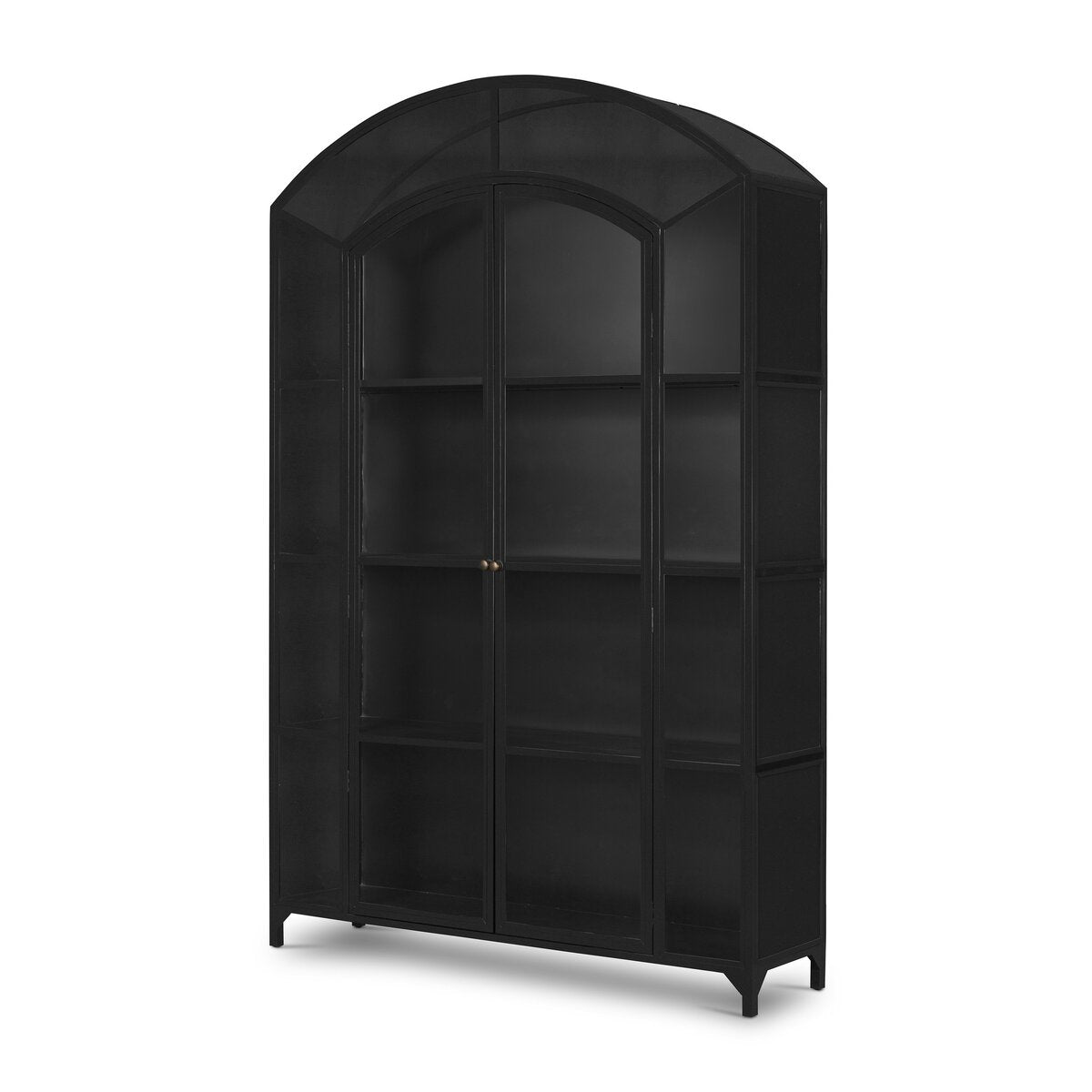 Rafferty 60" Metal Cabinet - Iron + Black