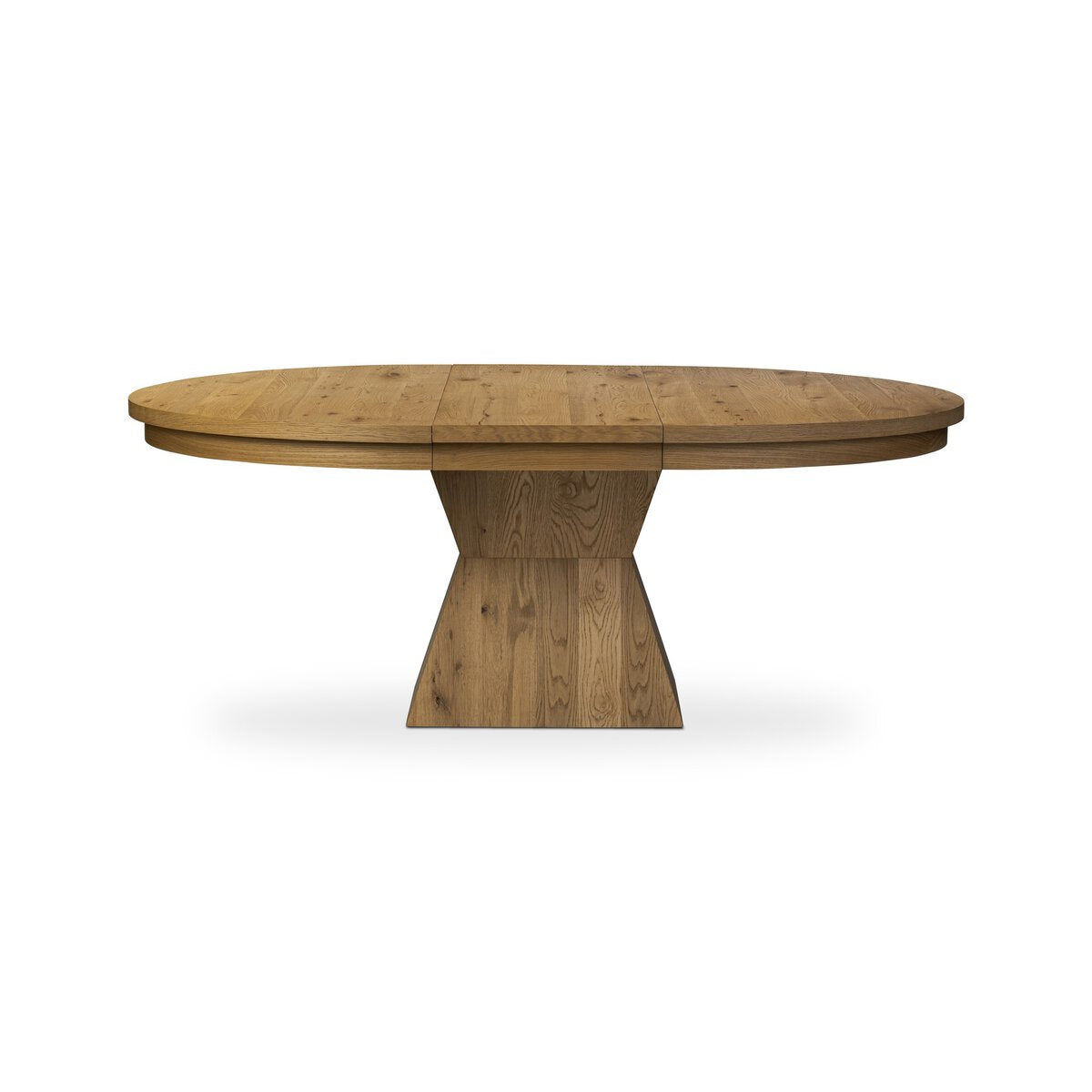 Wisteria 60" - 80" Round/Oval Extension Dining Table - Aged Natural Oak