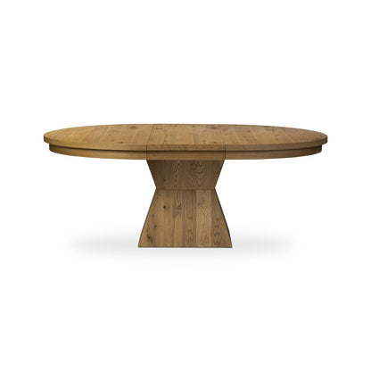 Wisteria 60" - 80" Round/Oval Extension Dining Table - Aged Natural Oak