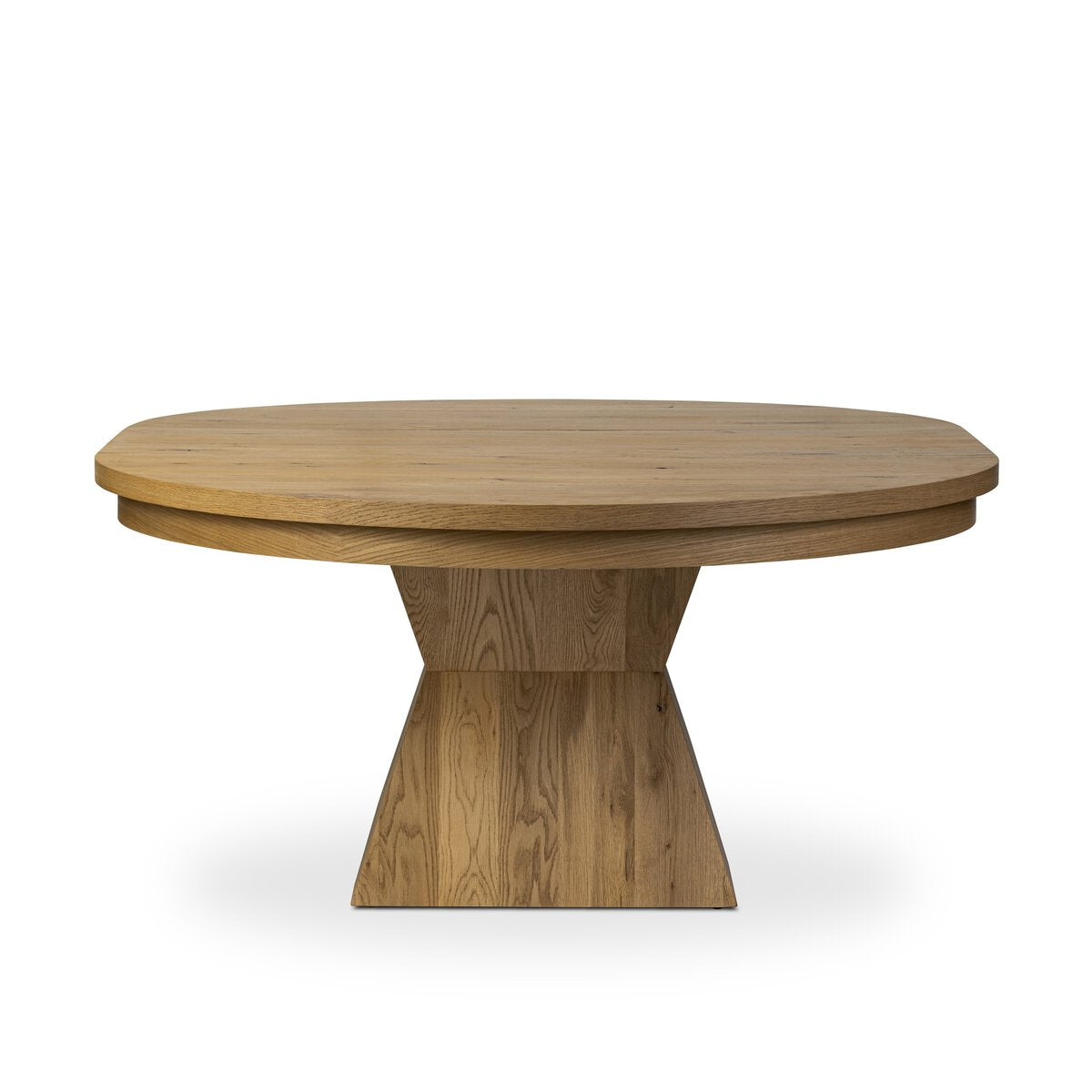 Wisteria 60" - 80" Round/Oval Extension Dining Table - Aged Natural Oak