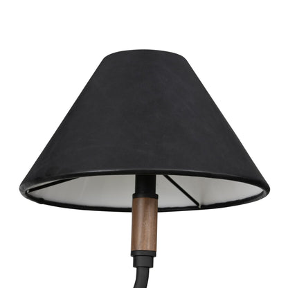 Colleen 62" Linear Double Pendant - Black Leather
