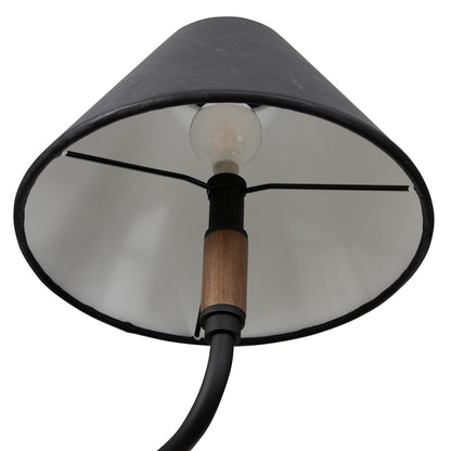 Colleen 62" Linear Double Pendant - Black Leather