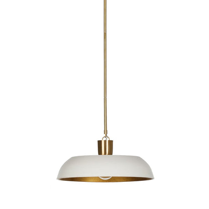 Shaw 18" Pendant - White Aluminum Enamel