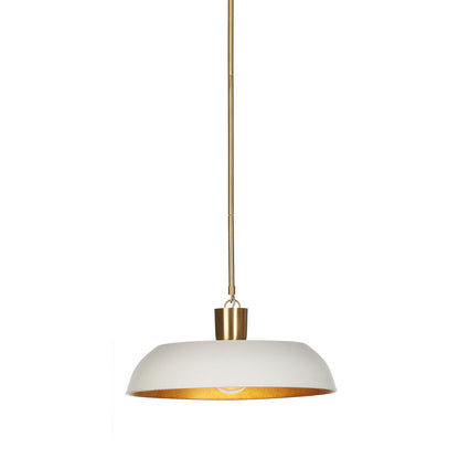 Shaw 18" Pendant - White Aluminum Enamel
