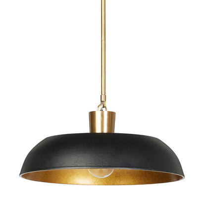 Shaw 18" Pendant - Black Aluminum Enamel
