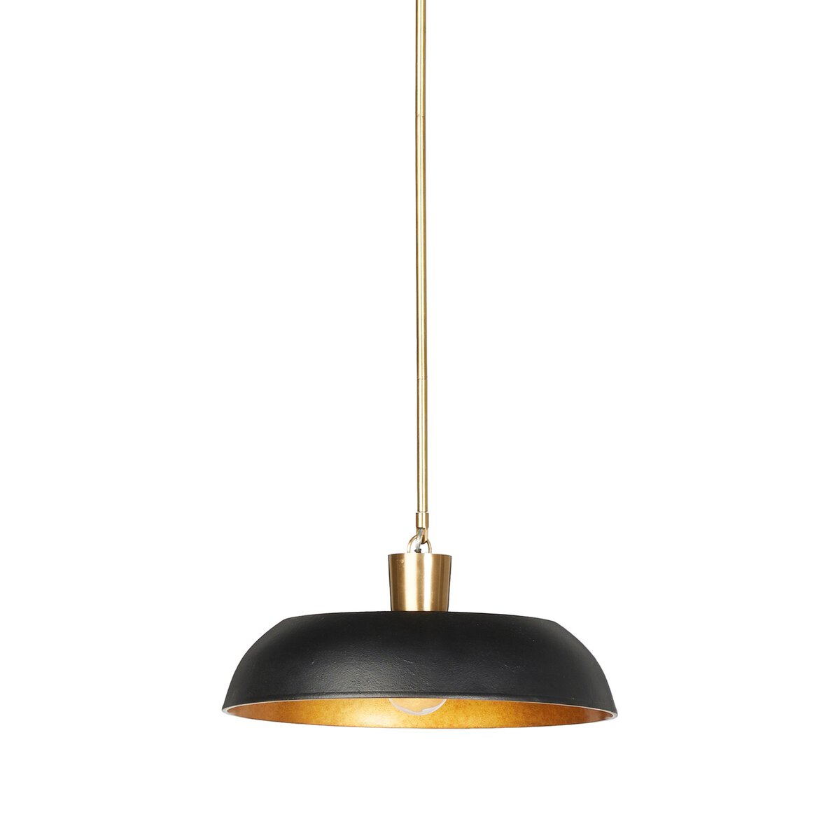 Shaw 18" Pendant - Black Aluminum Enamel