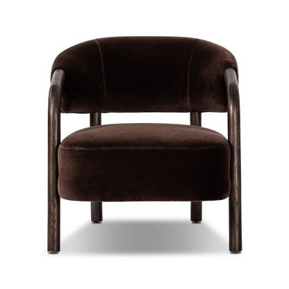 Riley 29" Chair - Oak + Performance Surrey Cocoa
