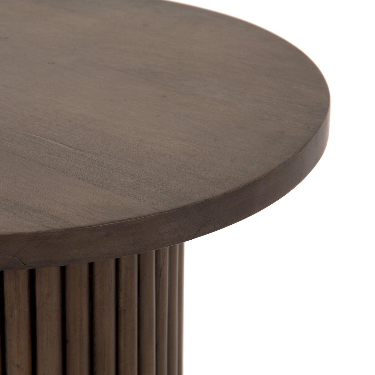 Redford 22" Round End Table - Reclaimed Ashen Brown
