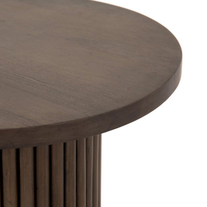 Redford 22" Round End Table - Reclaimed Ashen Brown