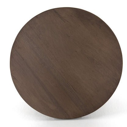 Redford 22" Round End Table - Reclaimed Ashen Brown