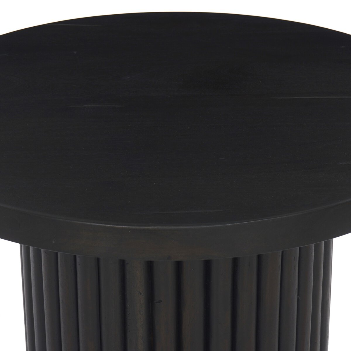 Redford 22" Round End Table - Dark Reclaimed