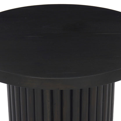 Redford 22" Round End Table - Dark Reclaimed