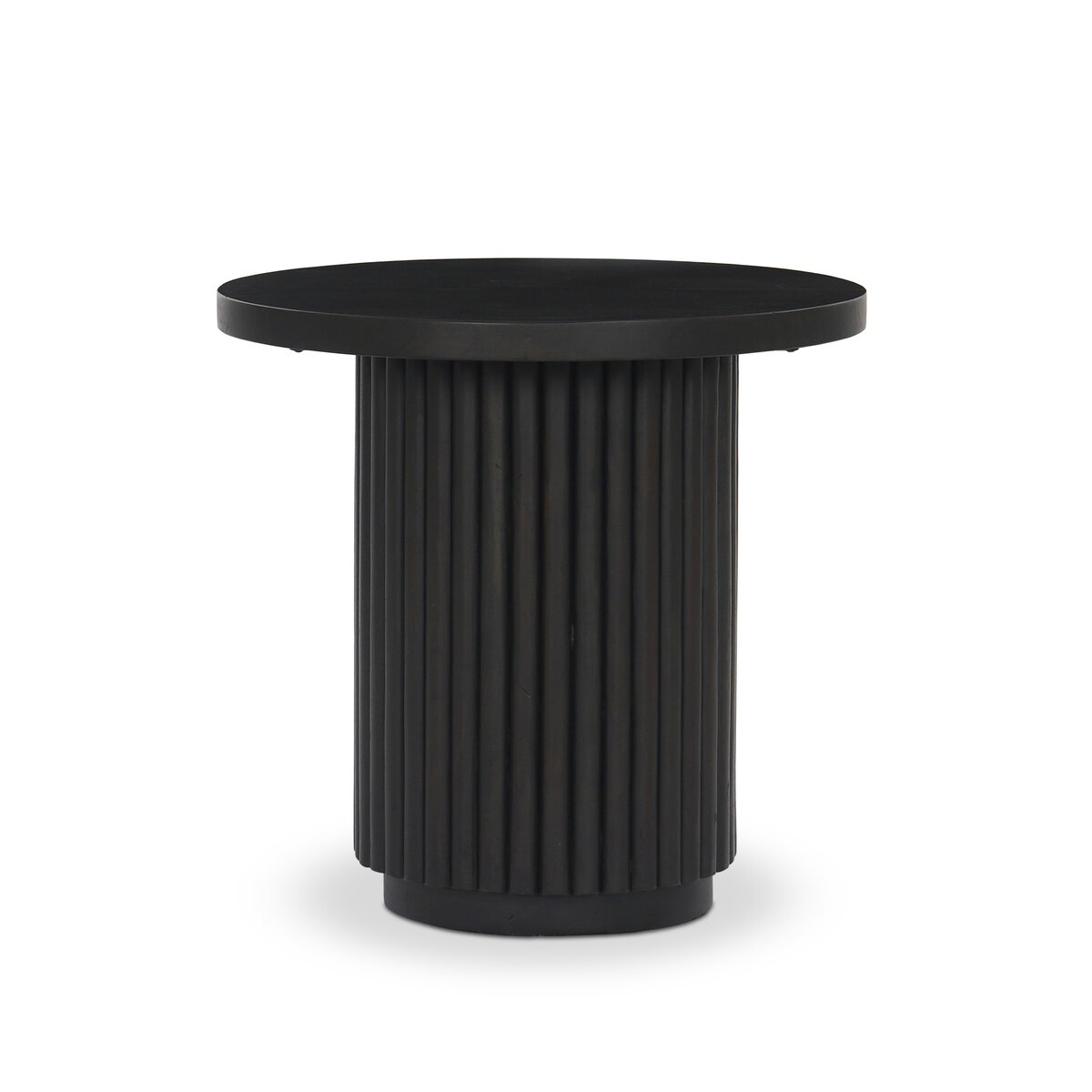 Redford 22" Round End Table - Dark Reclaimed