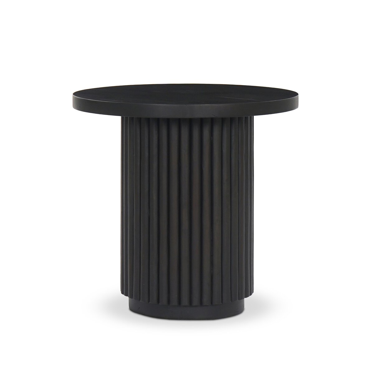 Redford 22" Round End Table - Dark Reclaimed