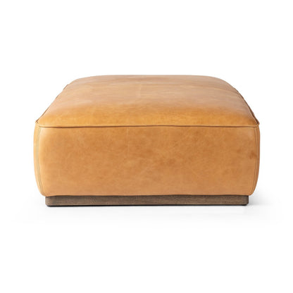 Collina 66" Top Grain Leather Cocktail Ottoman - Palermo Butterscotch
