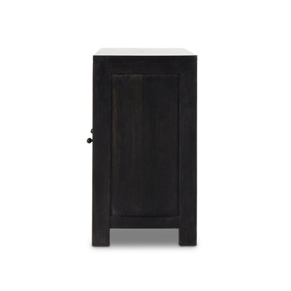 Izara 98" 6 Door Sideboard - Cane + Black Wash