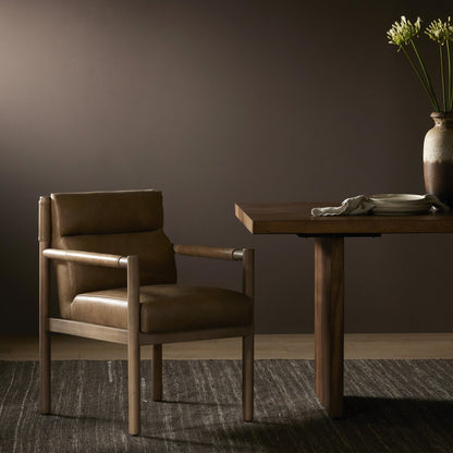 Kano 22" Top Grain Leather Dining Chair - Palermo Drift