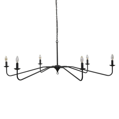 Ronin 60" Chandelier - Antiqued Iron