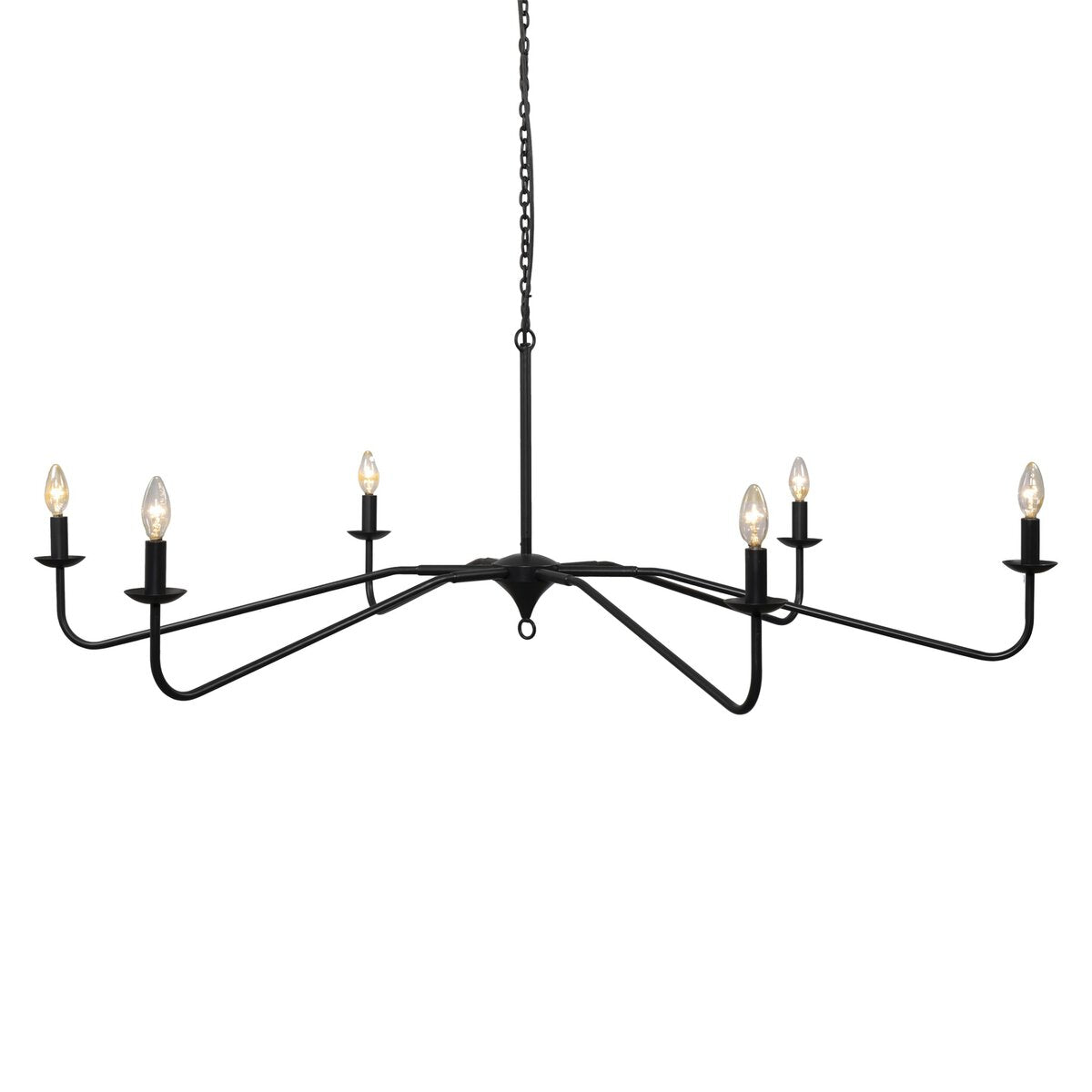 Ronin 60" Chandelier - Antiqued Iron