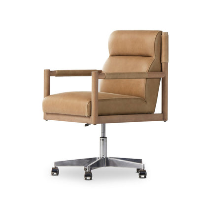 Hensley 22" Top Grain Leather Desk Chair - Palermo Drift
