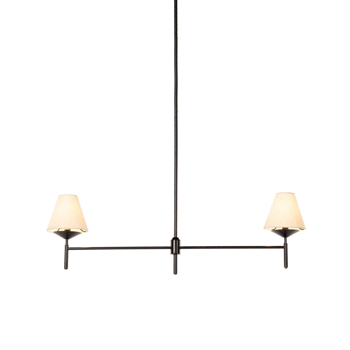 Briar 48" Linear Chandelier - Jet Black