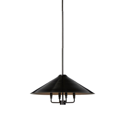Fenton 32" Chandelier - Antique Brass Iron