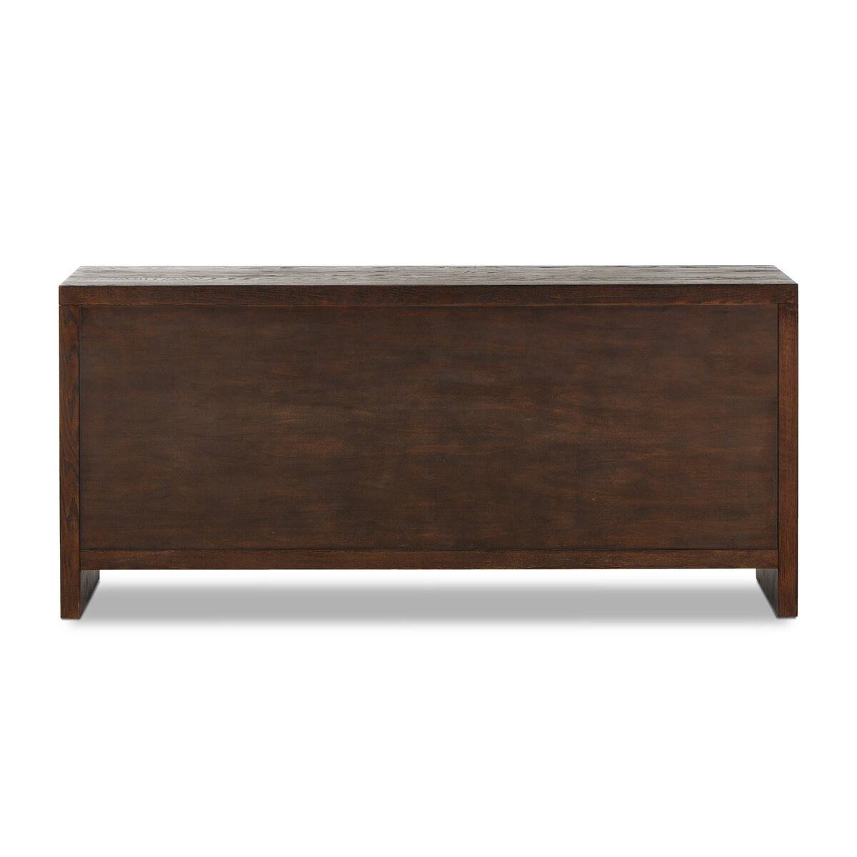 Zohran 75" 6 Drawer Dresser - Iron + Umber Oak