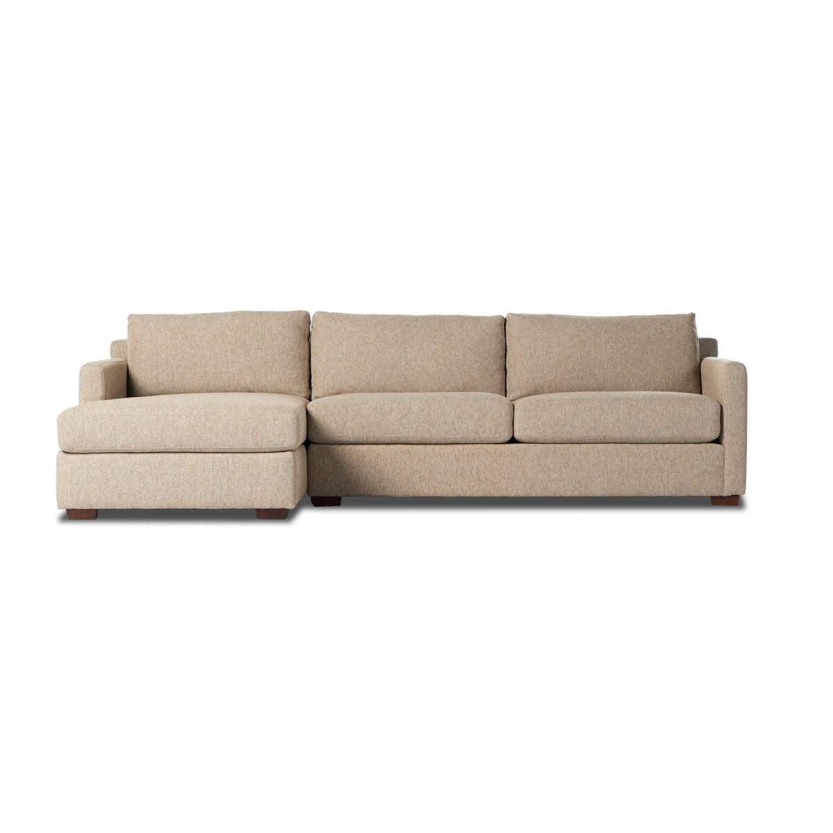 Hermia 112" 2 Cushion + LAF Chaise Sectional - Delta Sand