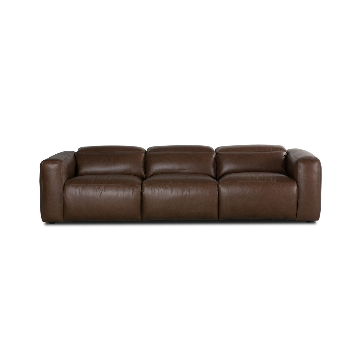Riley 3 Cushion Top Grain Leather Power Reclining Sofa - Sonoma Coco