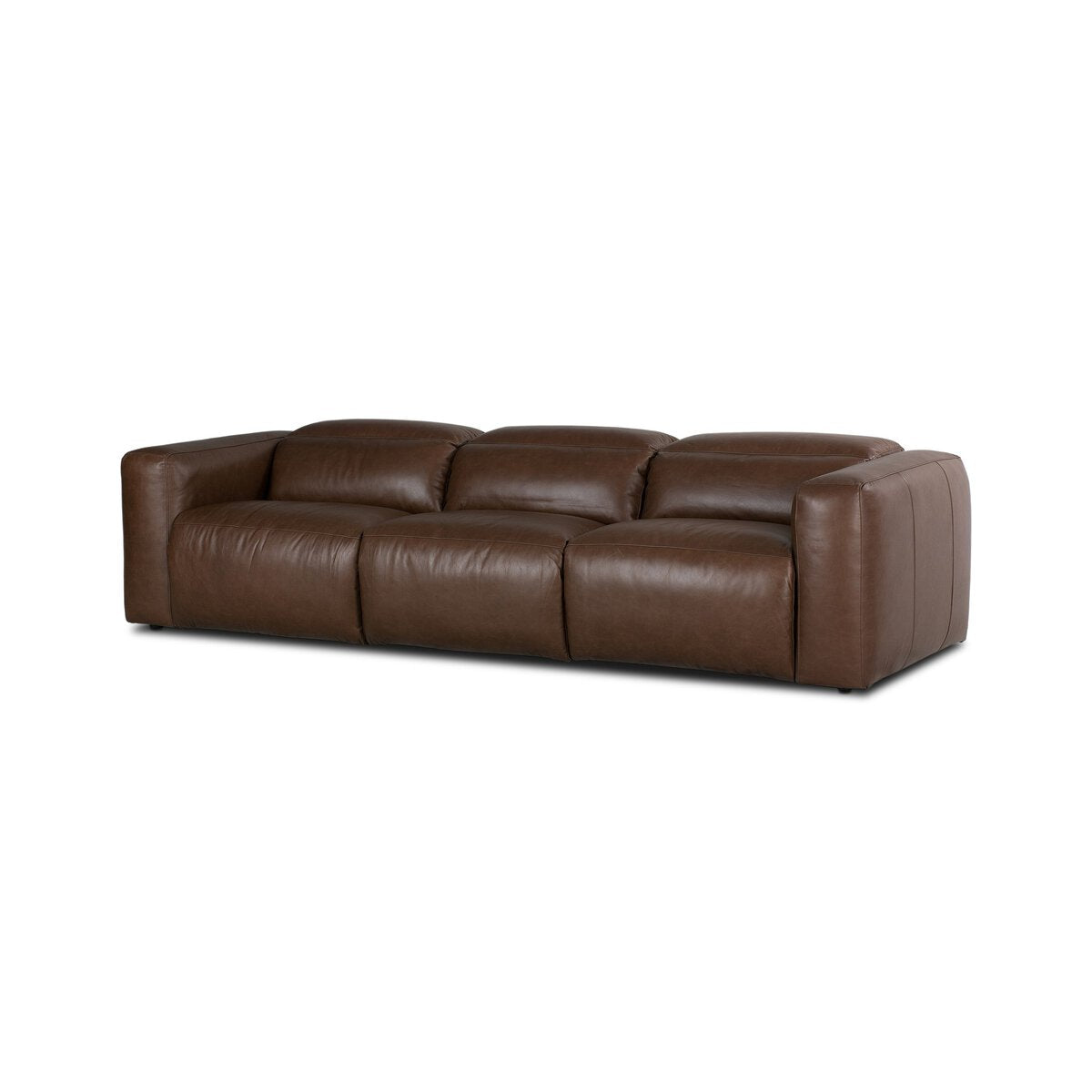 Riley 3 Cushion Top Grain Leather Power Reclining Sofa - Sonoma Coco