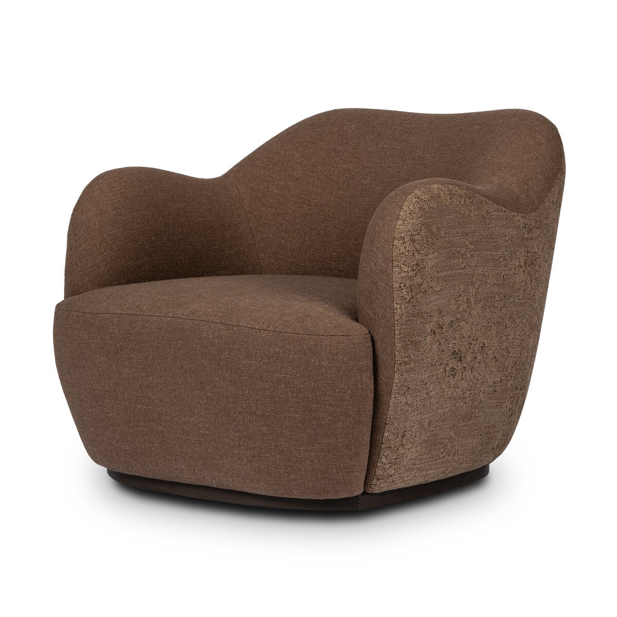 Aurelia 35" Swivel Chair - Parawood + Sienna Brown