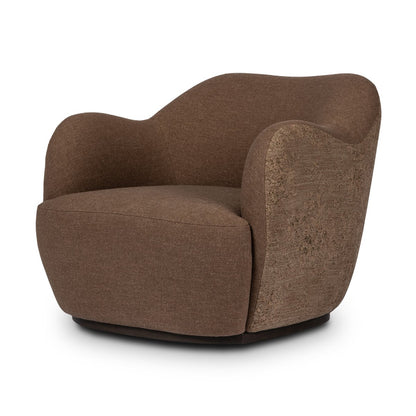 Aurelia 35" Swivel Chair - Parawood + Sienna Brown