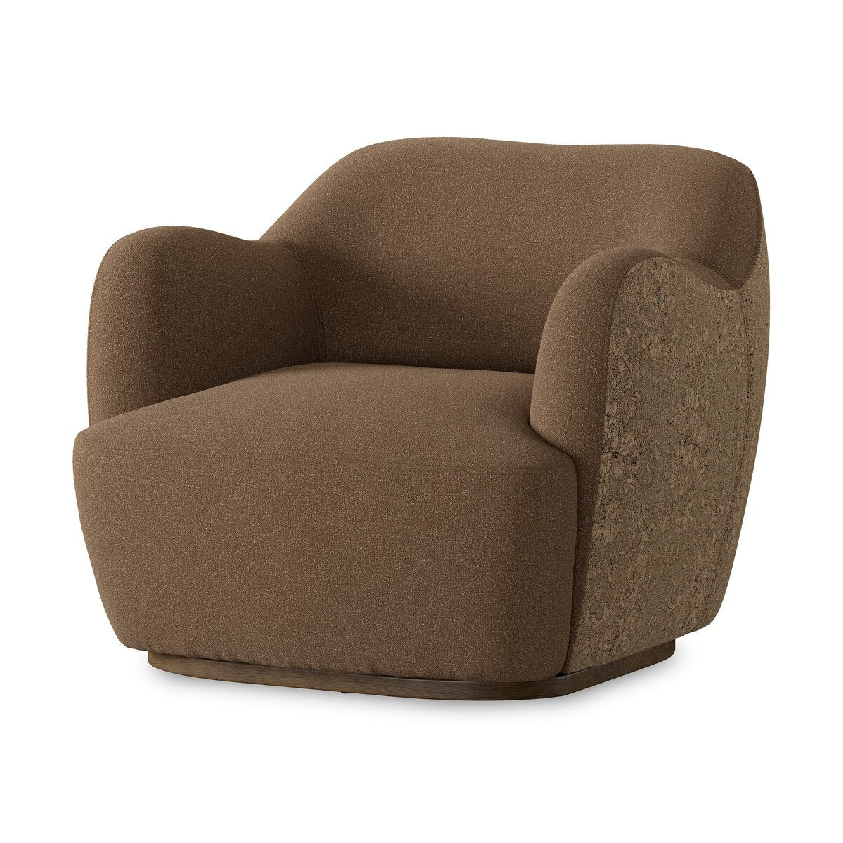 Aurelia 35" Swivel Chair - Parawood + Sienna Brown