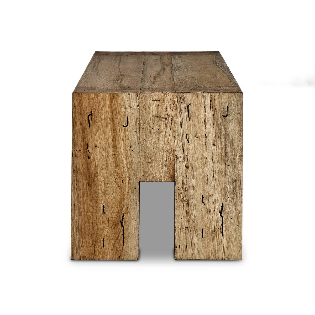 Abaso 70" Accent Bench - Rustic Wormwood Oak