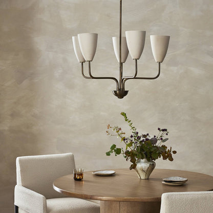 Elowen 26" Chandelier - Aged Brass