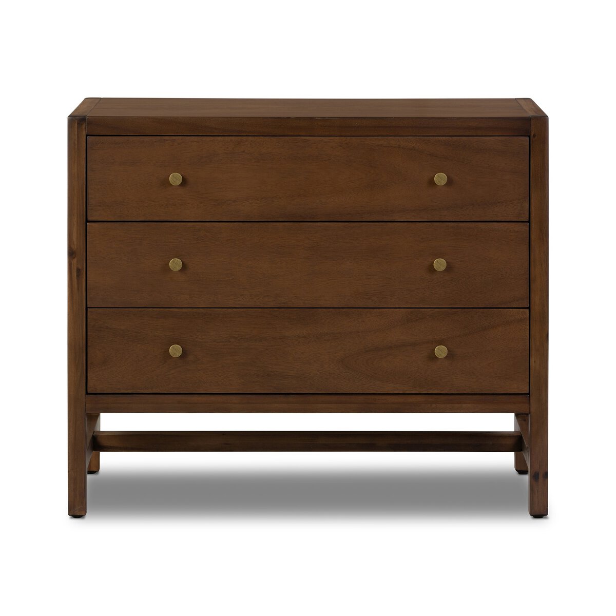 Eliana 32" 3 Drawer Nightstand - Saddle Tan