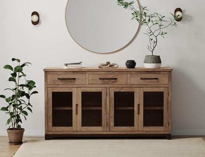 Dustin 70" 3 Door Parota Sideboard - Natural