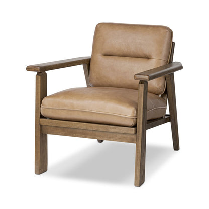 Brisa 28" Top Grain Leather Occasional Chair - Palermo Drift