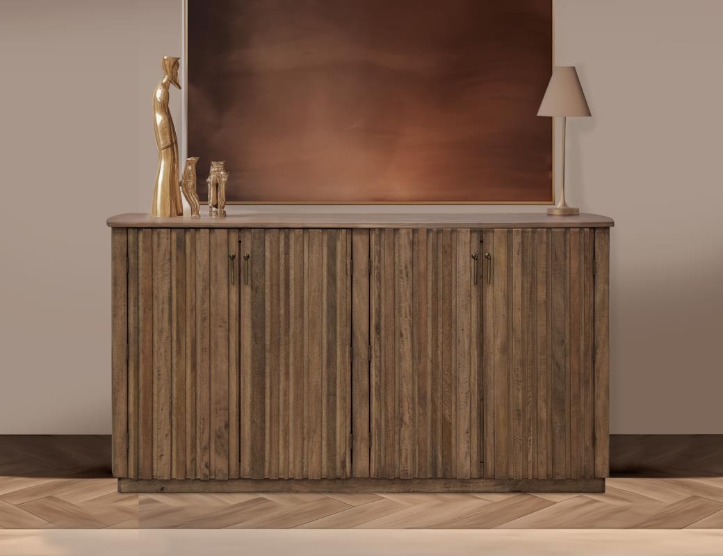 Marcel 73" 4 Door Sideboard - Light Natural