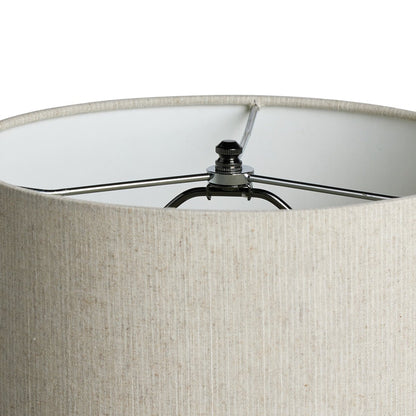Halle 12" Table Lamp - White Speckled Ceramic