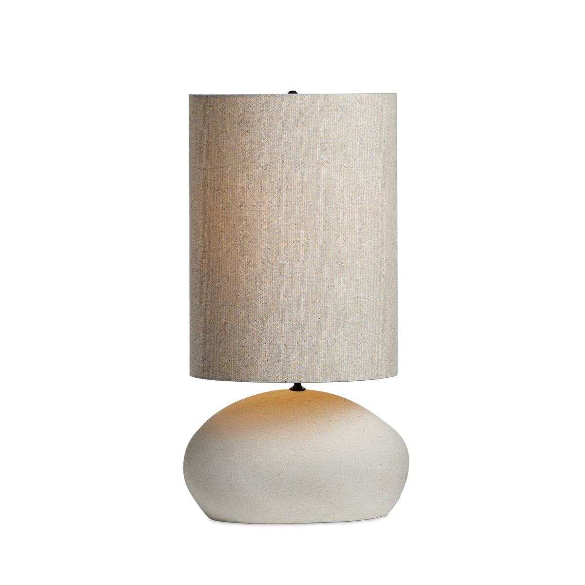 Halle 12" Table Lamp - White Speckled Ceramic