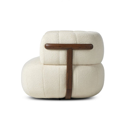 Dorthy 37" Upholstered Swivel Chair - Altro Snow