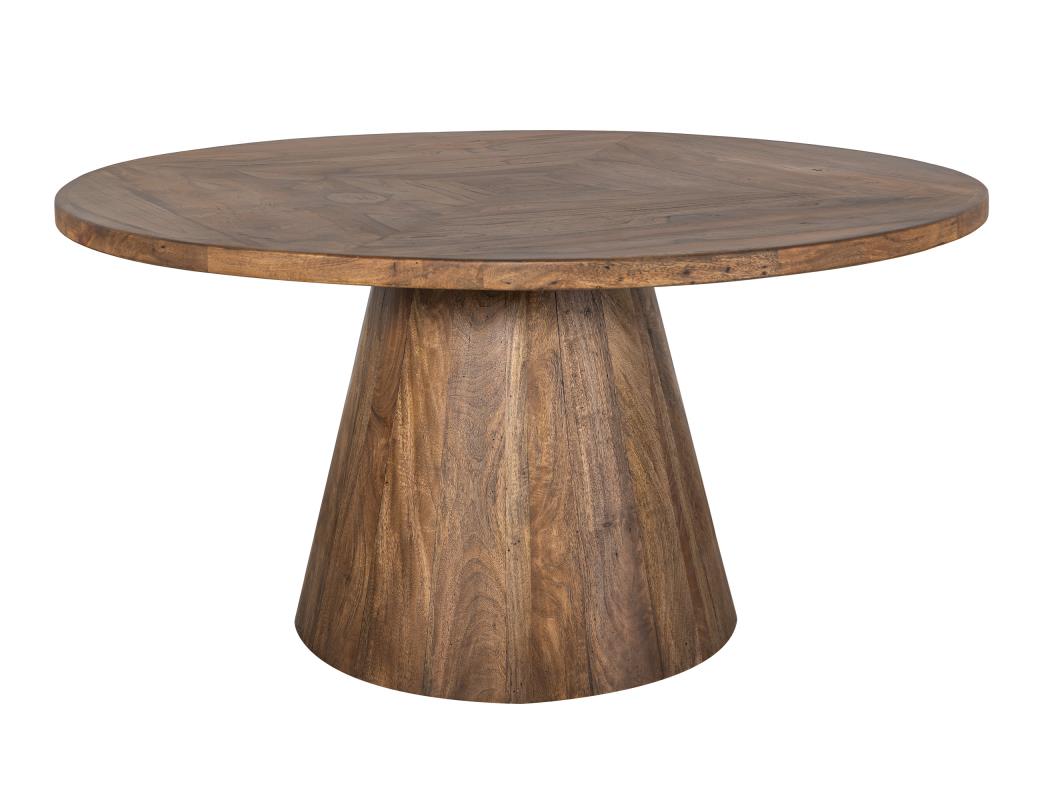 Franz 60" Teak Round Dining Table - Earth